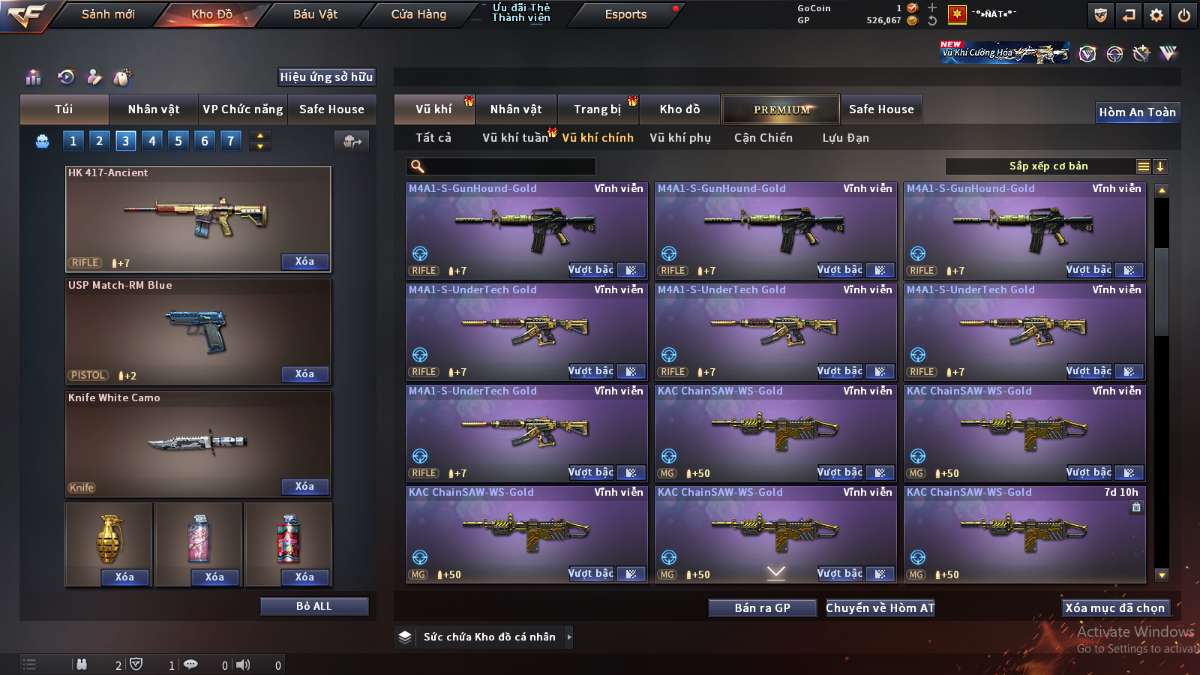 shop acc cf uy tin gia re